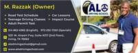 Alo driving school,road test schedule, teenage dri Alo Driving School